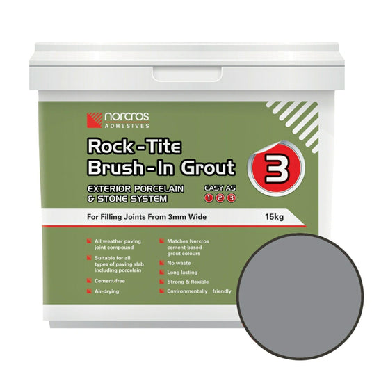 Rock-Tite Brush In Grout Steel Grey - NexoTiles